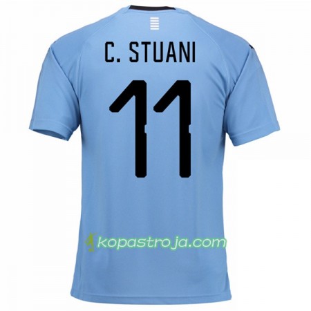 Billiga Fotbollströjor Uruguay C.Stuani 11 VM 2018 Hemma tröja